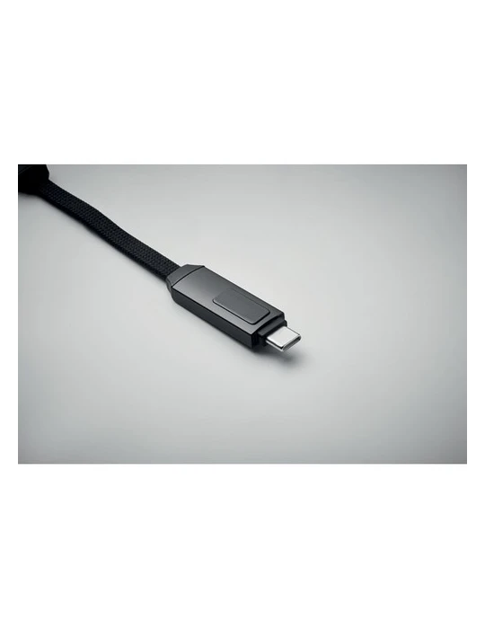 KEYSTO Porte-clés et câble de charge Couleurs : noir impression haute définition