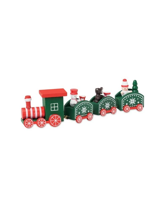 JUNA Train de Noël en bois Couleurs : assortiment