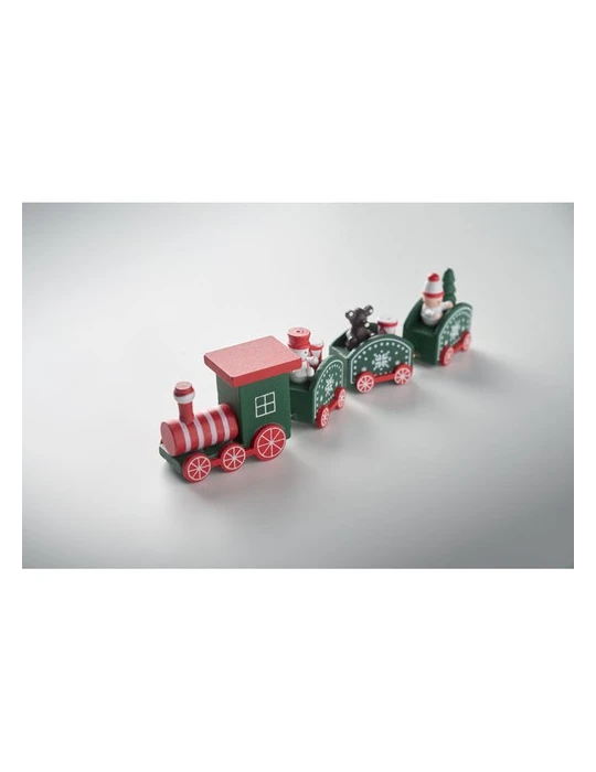 JUNA Train de Noël en bois Couleurs : assortiment impression haute définition