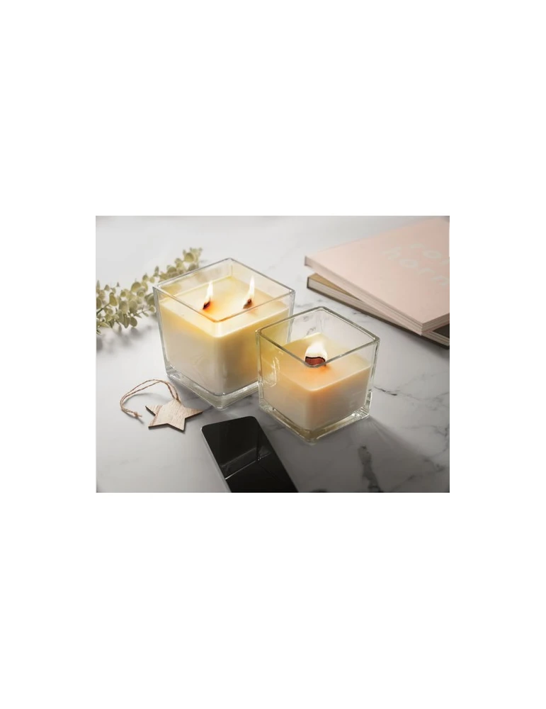 RIUADA Bougie en cire végétal 1300 gr Matières : verre Couleurs : transparent cadeau entreprise pas cher