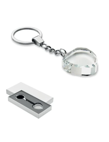 HEARTWARD Porte-clés cœur en verre Matières : verre Couleurs : transparent