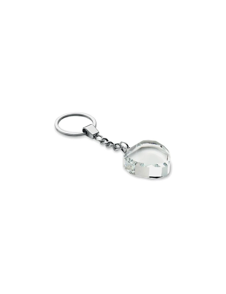 HEARTWARD Porte-clés cœur en verre Matières : verre Couleurs : transparent personnalisable avec votre logo