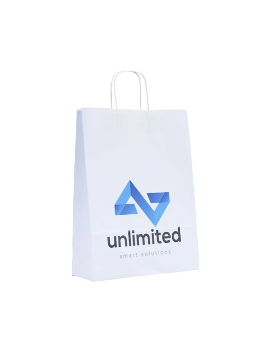 Pagari Paper Bag A3 sac en papier Matières : papier Couleurs : blanc personnalisable avec votre logo