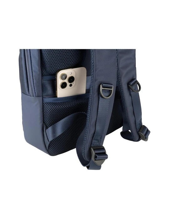 Tucano Lunar Business Backpack 15,6 inch sac à dos Matières : PET recyclé Couleurs : bleu foncé Contenance : 17 L marquage coule