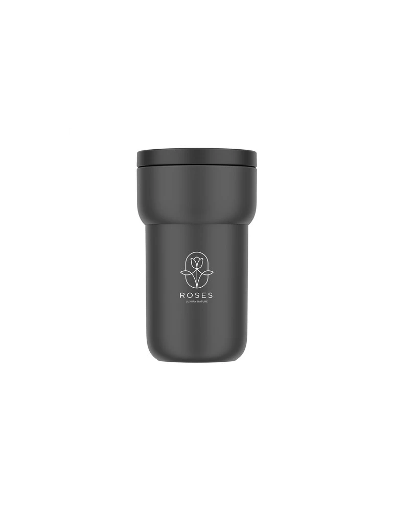 Mepal Tasse de Voyage 275 ml Matières : silicone Contenance : 275 ml Couleurs : noir nordique impression haute définition