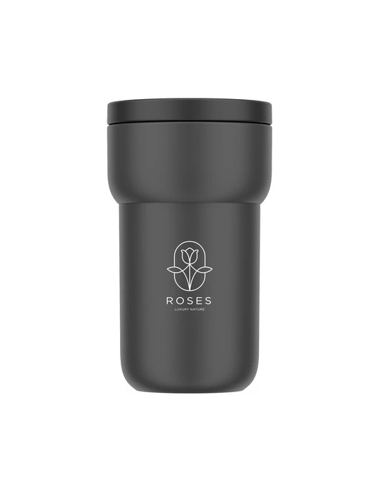 Mepal Tasse de Voyage 275 ml Matières : silicone Contenance : 275 ml Couleurs : noir nordique impression haute définition