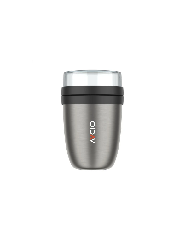 Mepal Lunchpot Isotherme Inox Ellipse 500 ml Matières : acier inoxydable Contenance : 500 ml Couleurs : noir nordique cadeau ent