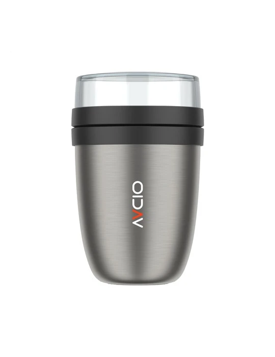 Mepal Lunchpot Isotherme Inox Ellipse 500 ml Matières : acier inoxydable Contenance : 500 ml Couleurs : noir nordique cadeau ent