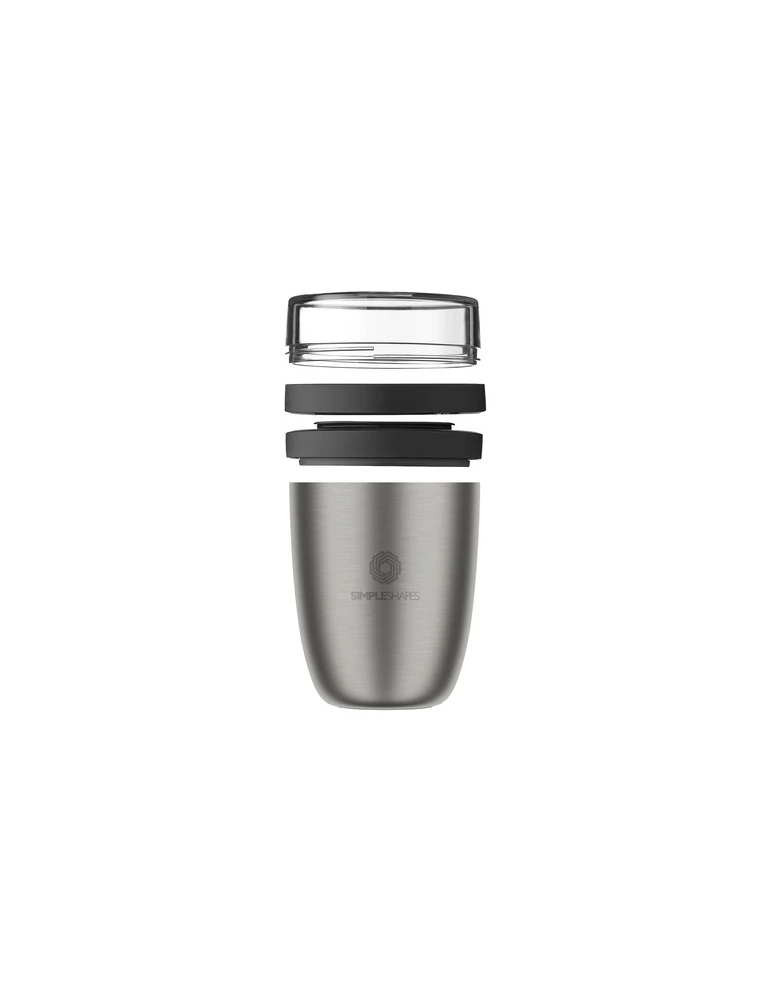 Mepal Lunchpot Isotherme Inox Ellipse 500 ml Matières : acier inoxydable Contenance : 500 ml Couleurs : noir nordique impression