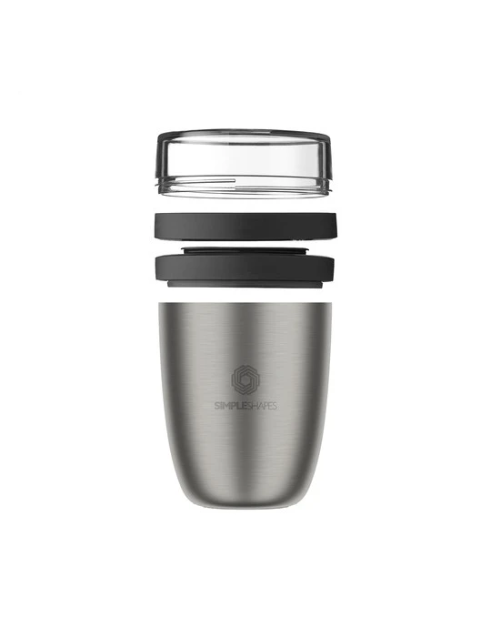 Mepal Lunchpot Isotherme Inox Ellipse 500 ml Matières : acier inoxydable Contenance : 500 ml Couleurs : noir nordique impression