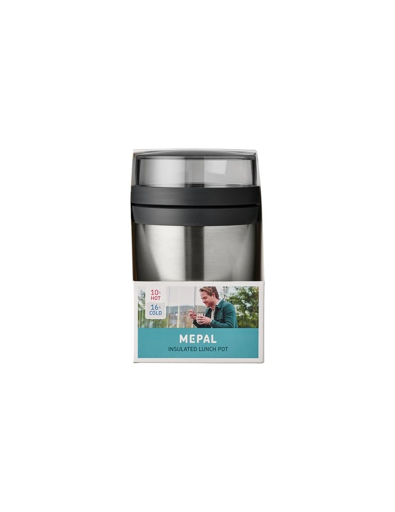 Mepal Lunchpot Isotherme Inox Ellipse 500 ml Matières : acier inoxydable Contenance : 500 ml Couleurs : noir nordique livraison 