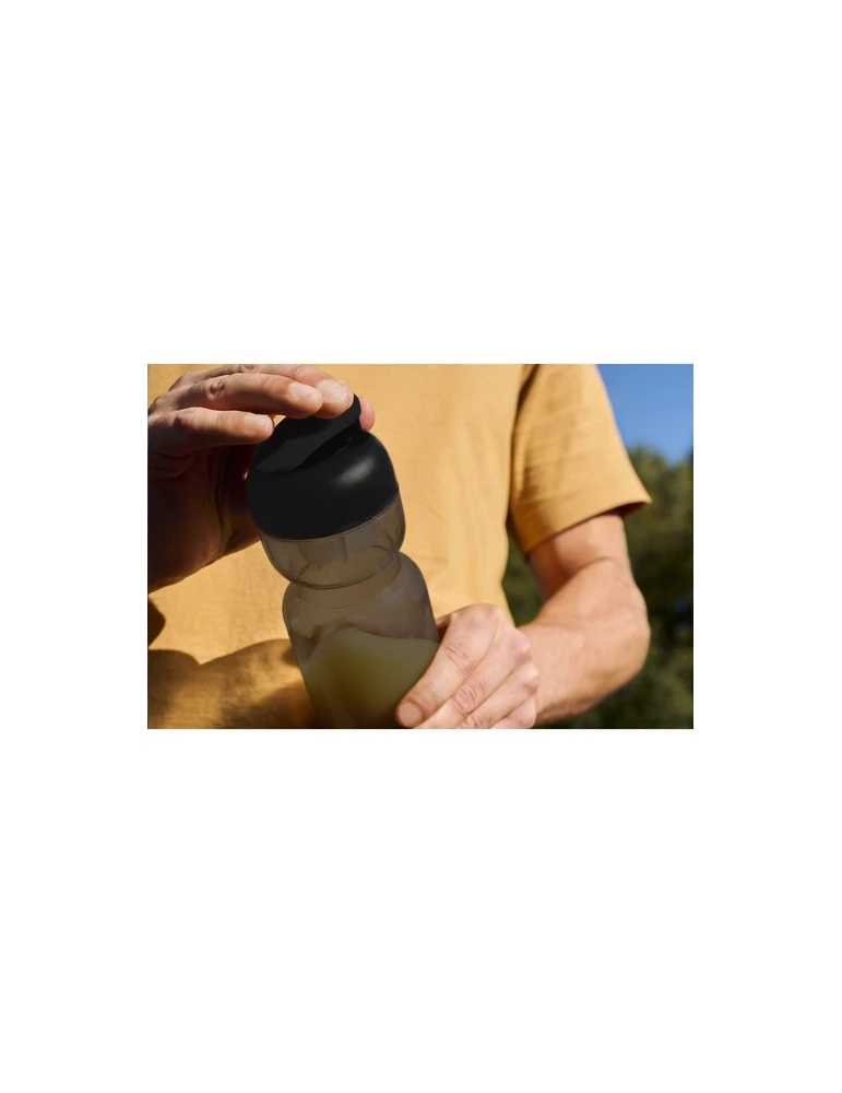Bidon de Sport Shake 800 ml Matières : silicone Couleurs : noir Contenance : 800 ml impression logo haute qualité