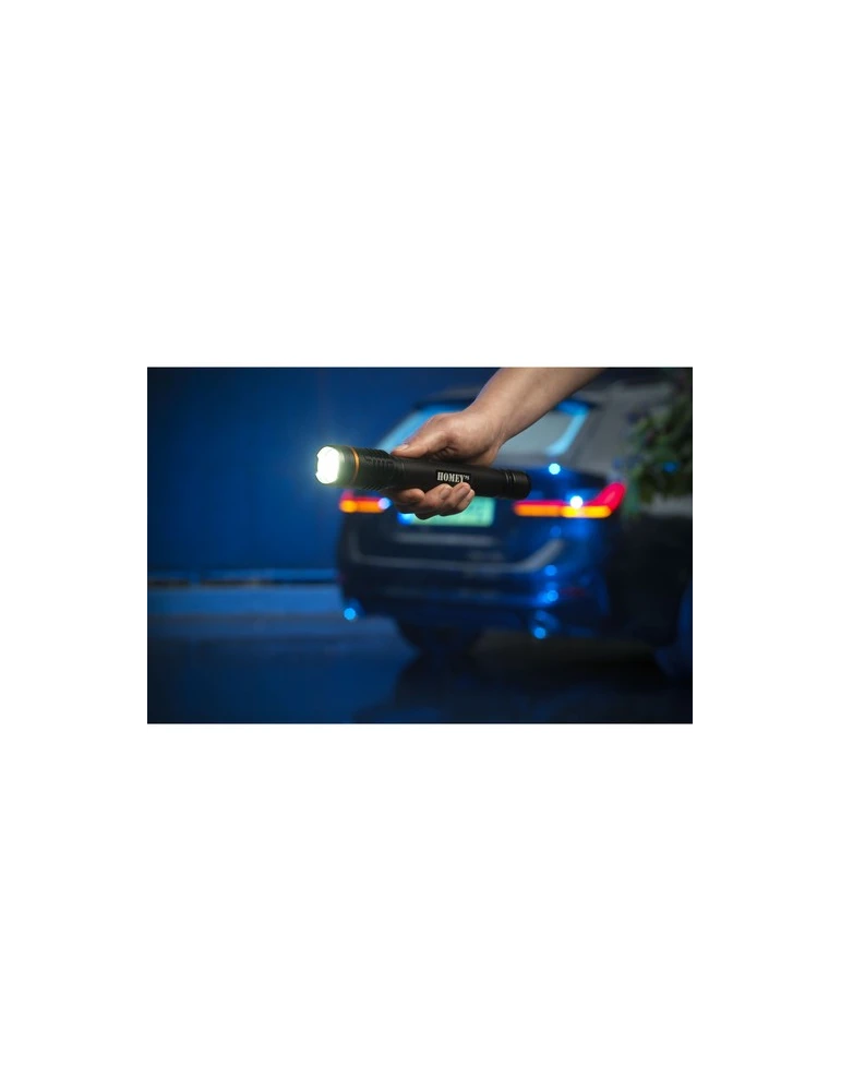 Homey's Ida On the Road Flashlight lampe de poche Matières : aluminium Couleurs : noir objet promotionnel éco-responsable