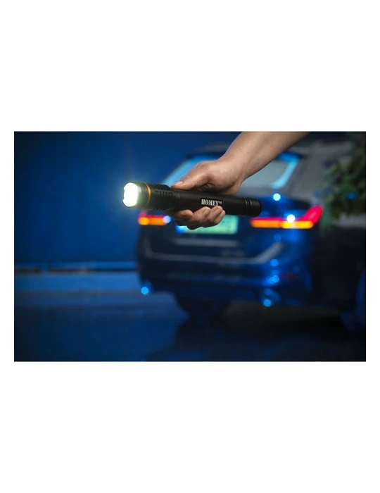 Homey's Ida On the Road Flashlight lampe de poche Matières : aluminium Couleurs : noir objet promotionnel éco-responsable