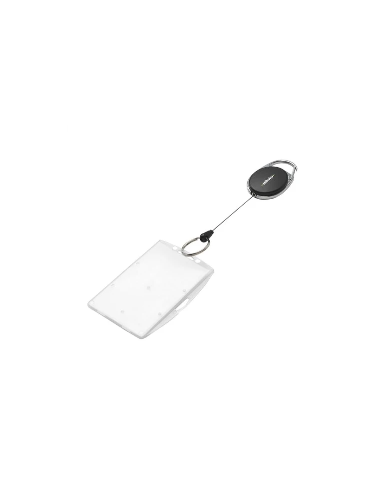 Aspen RollerClip Keychain Matières : ABS Couleurs : noir goodies publicitaire événementiel