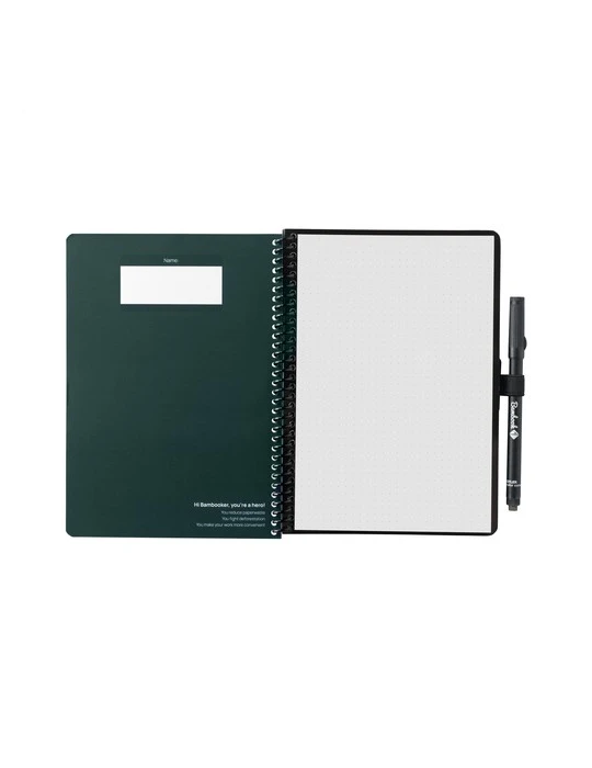 Bambook Classic Original Dot Grid Notebook A5 Matières : carton Couleurs : vert forêt accessoire événementiel unique