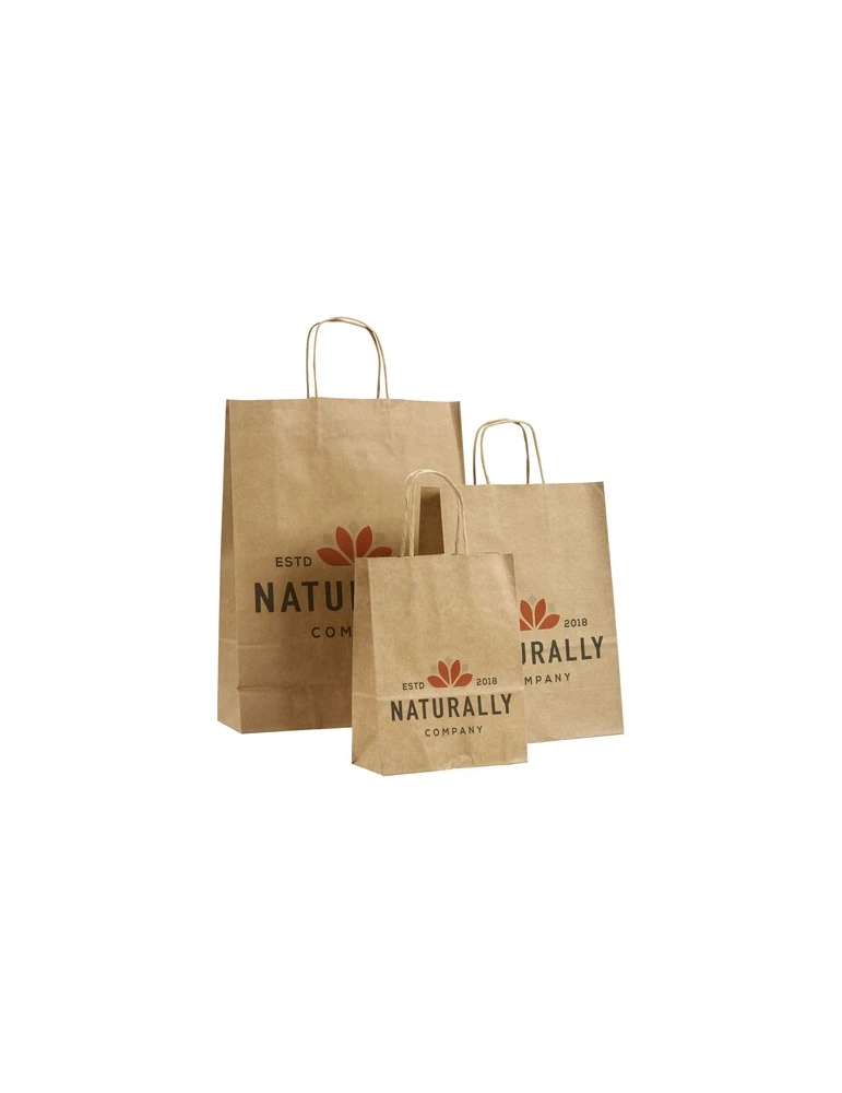 Pagari Paper Bag A4 sac en papier Matières : papier Couleurs : marron cadeau entreprise pas cher