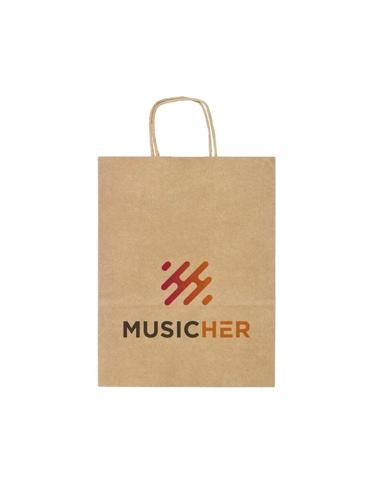 Pagari Paper Bag A4 sac en papier Matières : papier Couleurs : marron impression haute définition