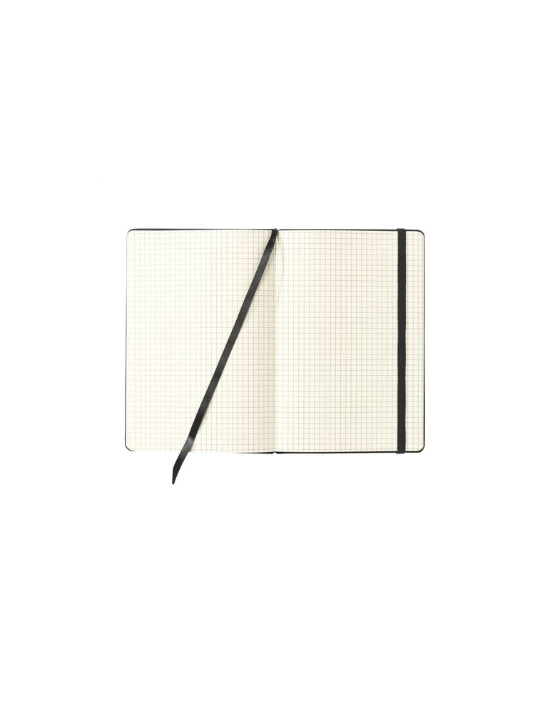 Quadra Notebook A5 bloc-notes Matières : papier Couleurs : noir objet promotionnel éco-responsable