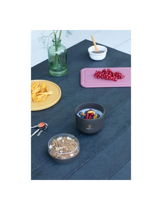 Brabantia Make & Take Pot à yaourt Matières : silicone Couleurs : gris foncé Contenance : 500 ml impression logo haute qualité