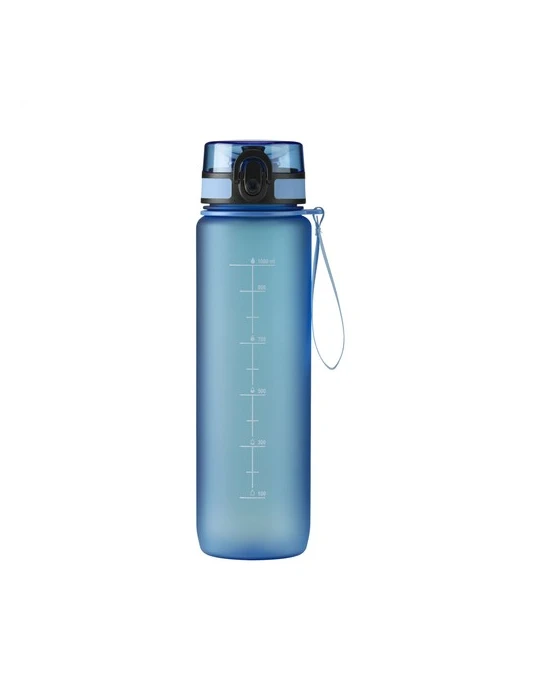 Hydrate Water Bottle 1 L bouteille Matières : silicone Couleurs : bleu Contenance : 1 L cadeau entreprise pas cher