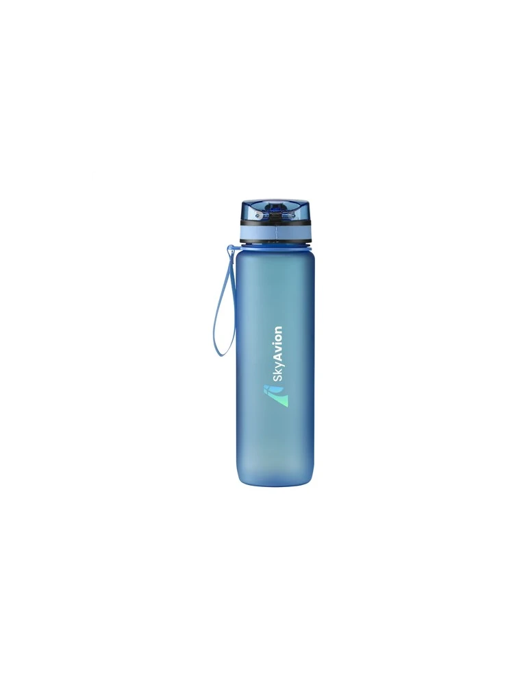 Hydrate Water Bottle 1 L bouteille Matières : silicone Couleurs : bleu Contenance : 1 L marquage laser ultra précis
