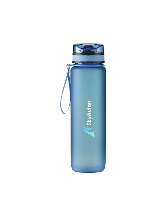 Hydrate Water Bottle 1 L bouteille Matières : silicone Couleurs : bleu Contenance : 1 L marquage laser ultra précis