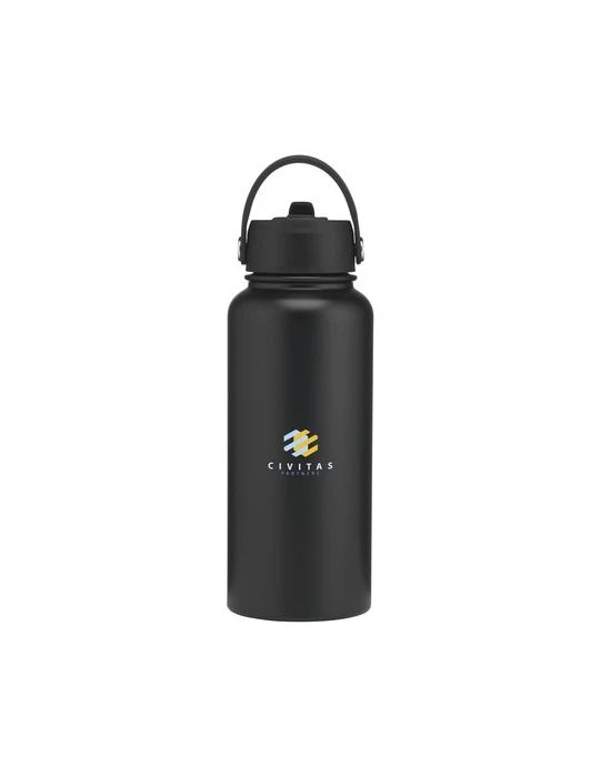 Eddy RCS Recycled Steel Bottle 900 ml bouteille Matières : polypropylène (PP) Couleurs : noir Contenance : 900 ml goodies public