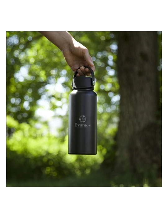 Eddy RCS Recycled Steel Bottle 900 ml bouteille Matières : polypropylène (PP) Couleurs : noir Contenance : 900 ml cadeau client 