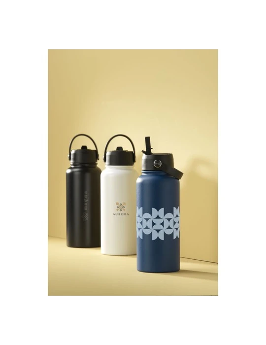 Eddy RCS Recycled Steel Bottle 900 ml bouteille Matières : polypropylène (PP) Couleurs : noir Contenance : 900 ml goodies person