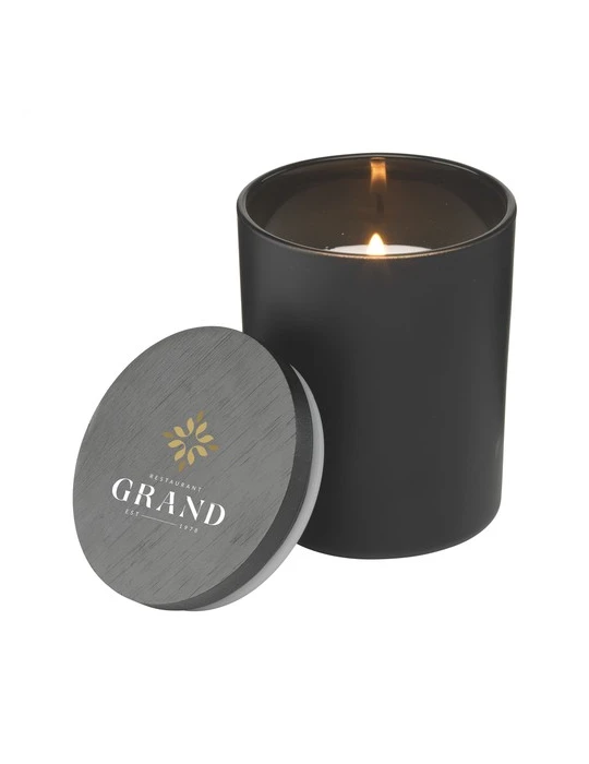 Wooosh Scented Candle Classic Jasmine bougie parfumée Matières : bois Couleurs : noir