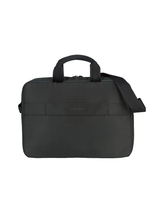 Tucano Global 2 Business Laptopbag 15,6 inch Matières : PET recyclé Couleurs : noir Contenance : 10,5 L marquage laser ultra pré