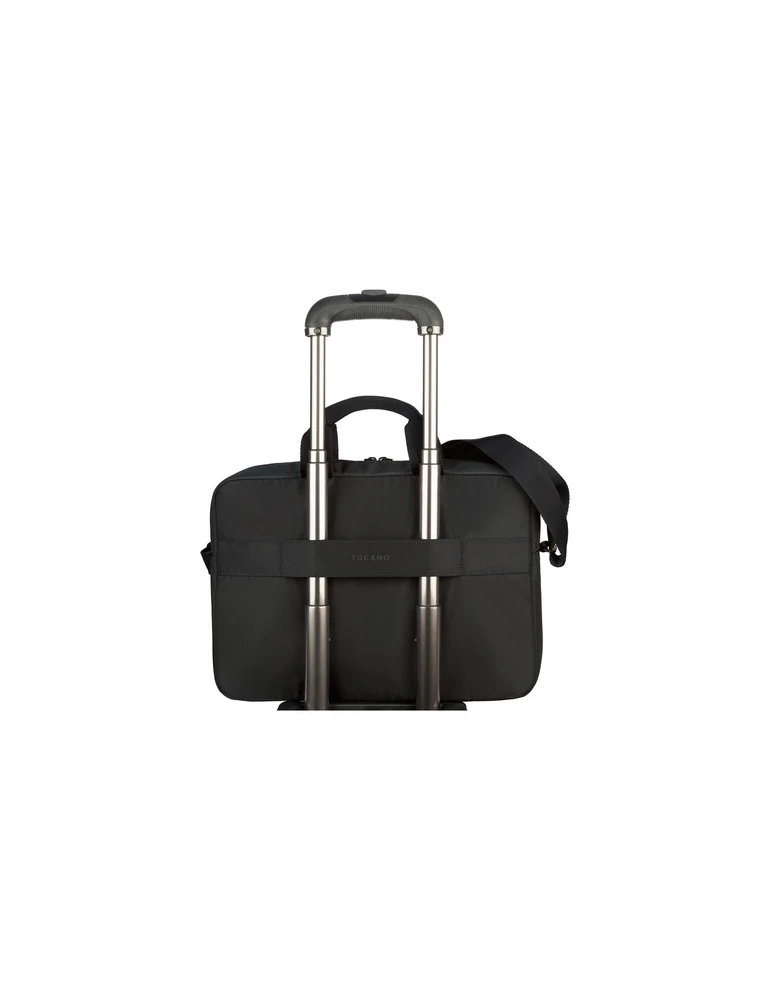 Tucano Global 2 Business Laptopbag 15,6 inch Matières : PET recyclé Couleurs : noir Contenance : 10,5 L impression logo haute qu