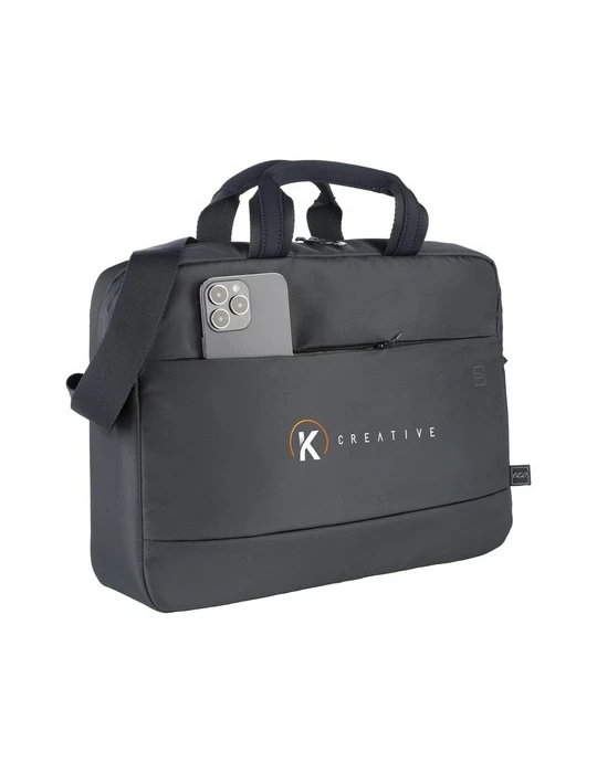 Tucano Global 2 Business Laptopbag 15,6 inch Matières : PET recyclé Couleurs : bleu foncé Contenance : 10,5 L objet promotionnel
