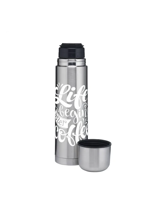 Thermotop Midi RCS Recycled Steel 750 ml Matières : polypropylène (PP) Couleurs : argenté Contenance : 750 ml cadeau entreprise 