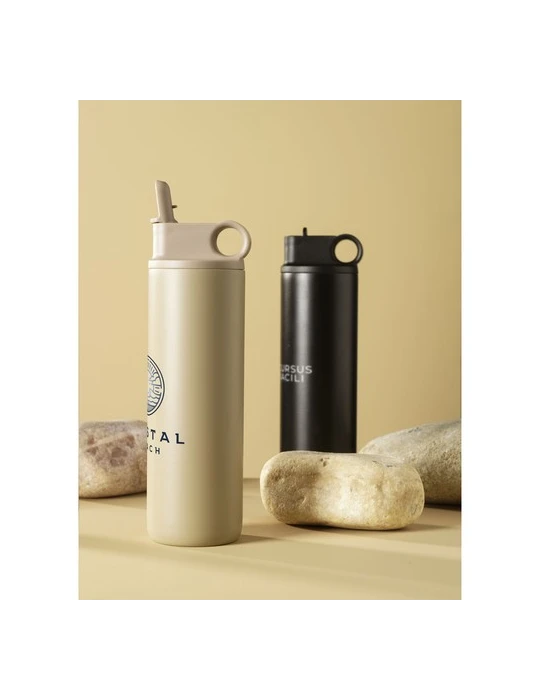 Bonny RCS Recycled Steel Sportflask 800 ml Matières : polypropylène (PP) Couleurs : beige Contenance : 800 ml personnalisable av