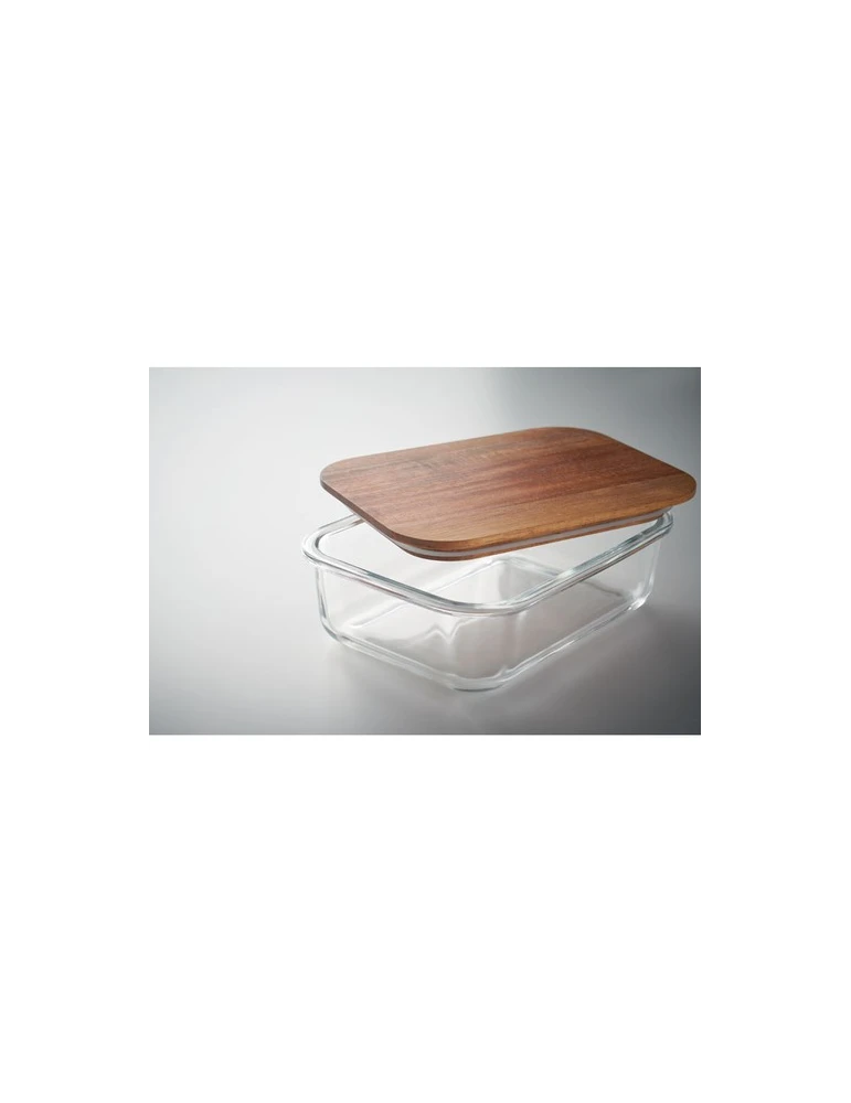 VITRIO LUNCH Lunch box en verre 800ml Matières : verre Couleurs : transparent cadeau entreprise pas cher