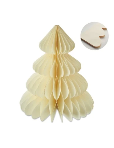 HARMOBIG Décoration de Noël en papier Matières : papier recyclé Couleurs : beige