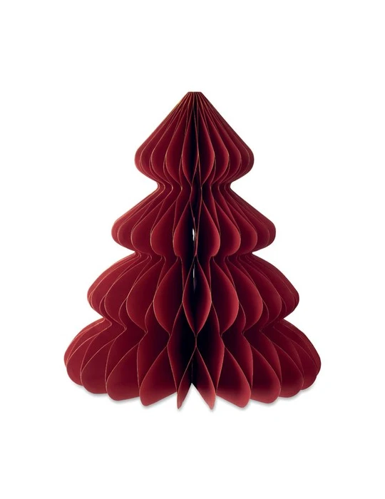 HARMOBIG Décoration de Noël en papier Matières : papier recyclé Couleurs : rouge marquage laser ultra précis