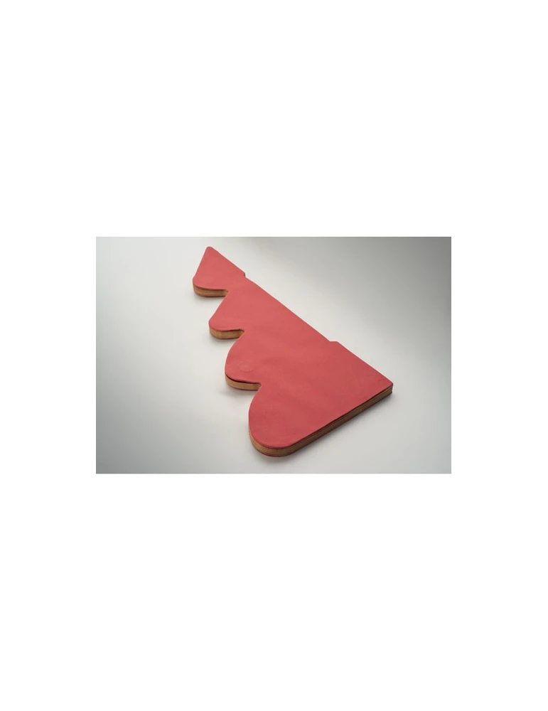 HARMOBIG Décoration de Noël en papier Matières : papier recyclé Couleurs : rouge objet promotionnel éco-responsable