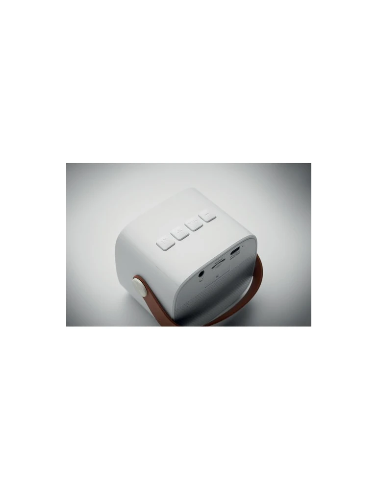 KARASETA Enceinte sans fil 5W Couleurs : blanc goodies entreprise design