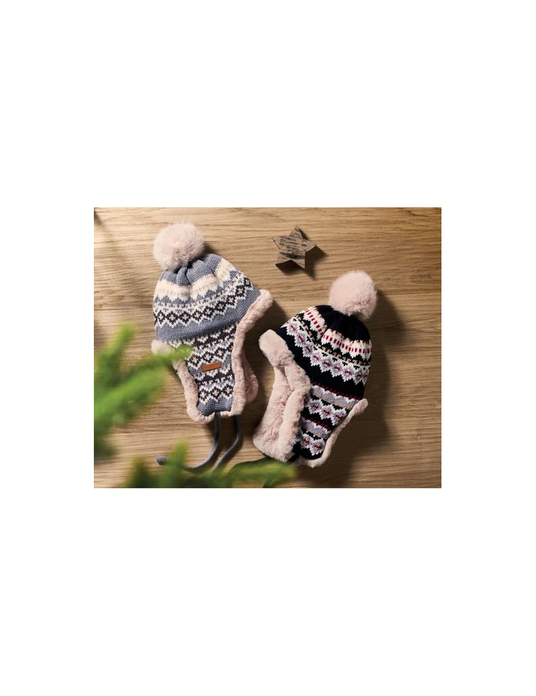 YULONG Bonnet avec caches-oreilles Matières : acrylique Couleurs : gris accessoire événementiel unique