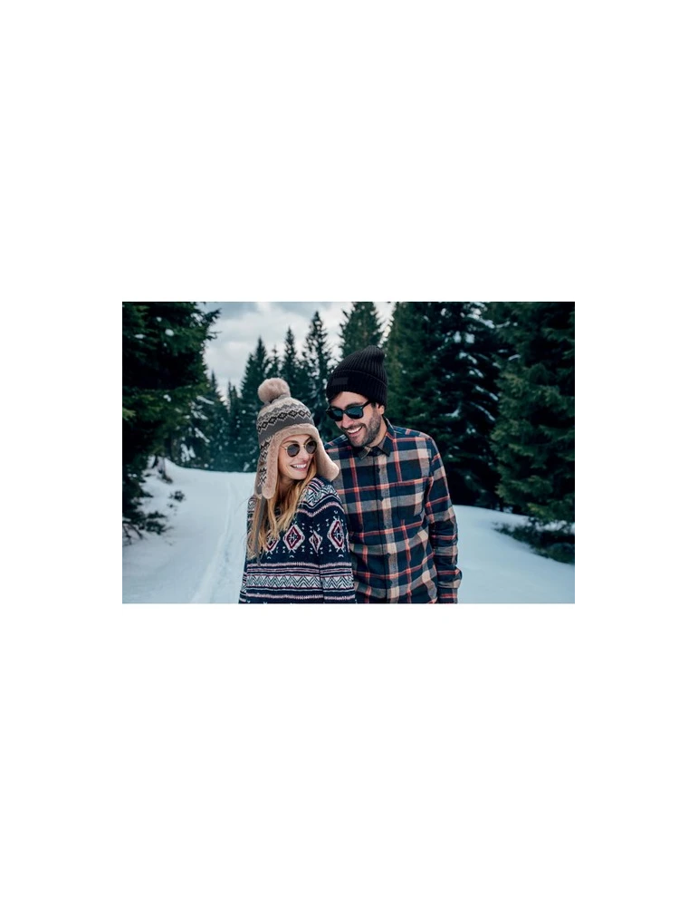 YULONG Bonnet avec caches-oreilles Matières : acrylique Couleurs : gris goodies personnalisé en stock