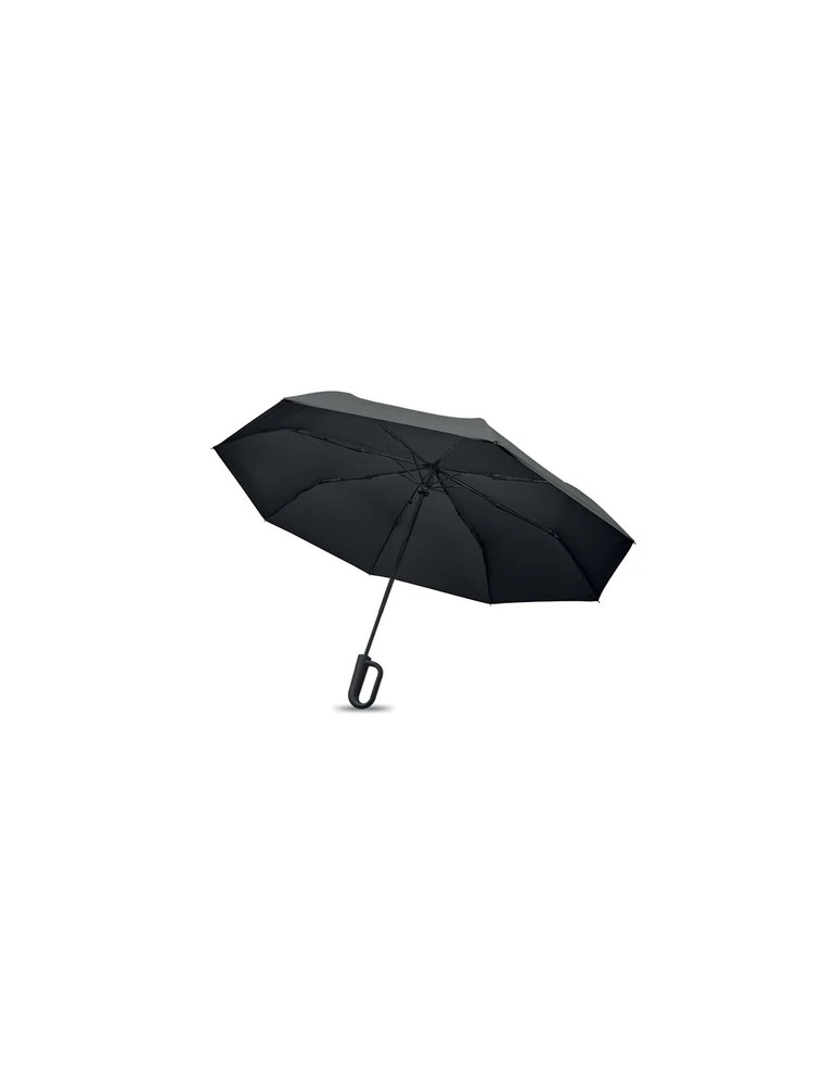 UMKRAB Parapluie tempête 21 pouces Matières : PET Couleurs : noir objet promotionnel éco-responsable