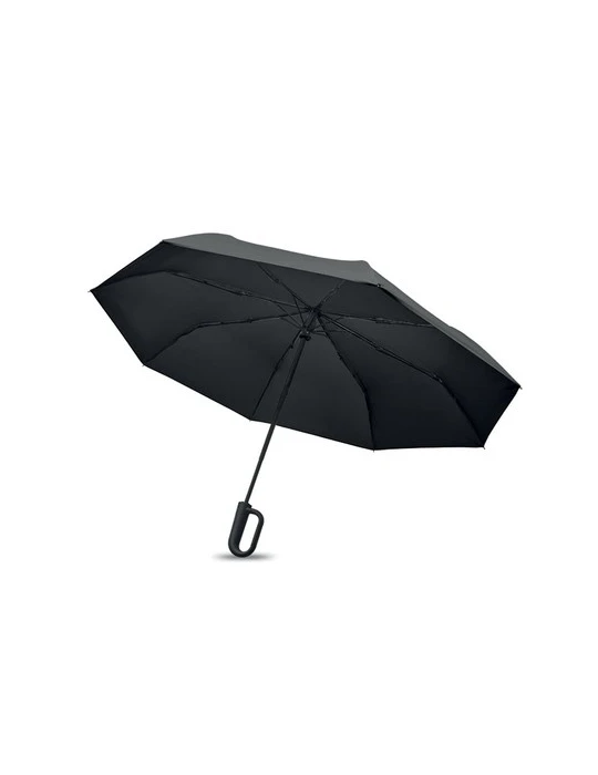 UMKRAB Parapluie tempête 21 pouces Matières : PET Couleurs : noir objet promotionnel éco-responsable