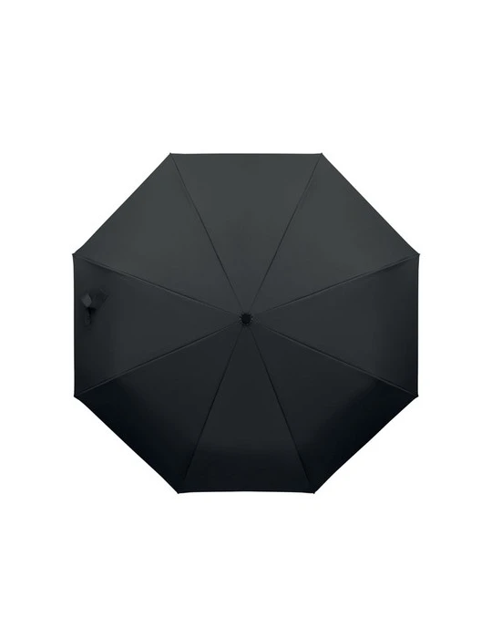 UMKRAB Parapluie tempête 21 pouces Matières : PET Couleurs : noir personnalisable avec votre logo
