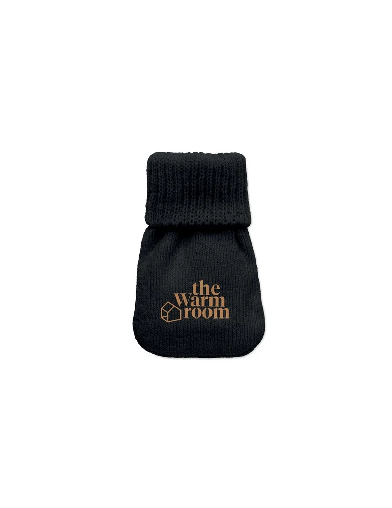 WARMMUFF Chaufferette polyester tricot Matières : PET Couleurs : noir goodies entreprise design