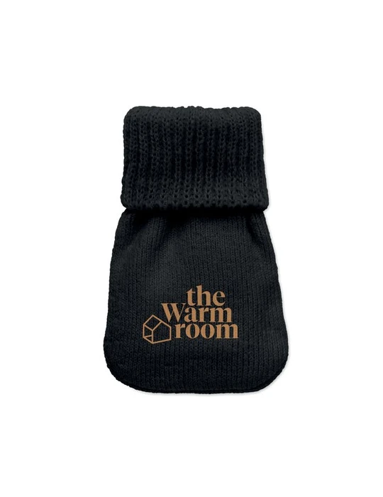 WARMMUFF Chaufferette polyester tricot Matières : PET Couleurs : noir goodies entreprise design
