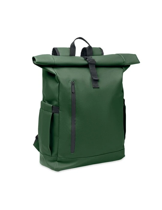 BANGKOK ROLL Sac à dos pour portable 600D Couleurs : vert foncé goodies publicitaire événementiel