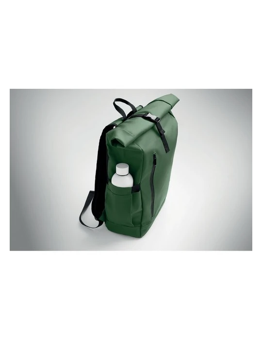 BANGKOK ROLL Sac à dos pour portable 600D Couleurs : vert foncé cadeau affaires élégant